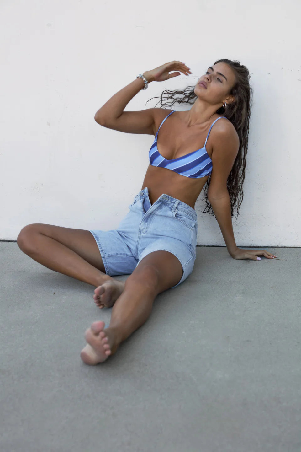 RECYCLED COTTON WALK SHORT | LIGHT WASH