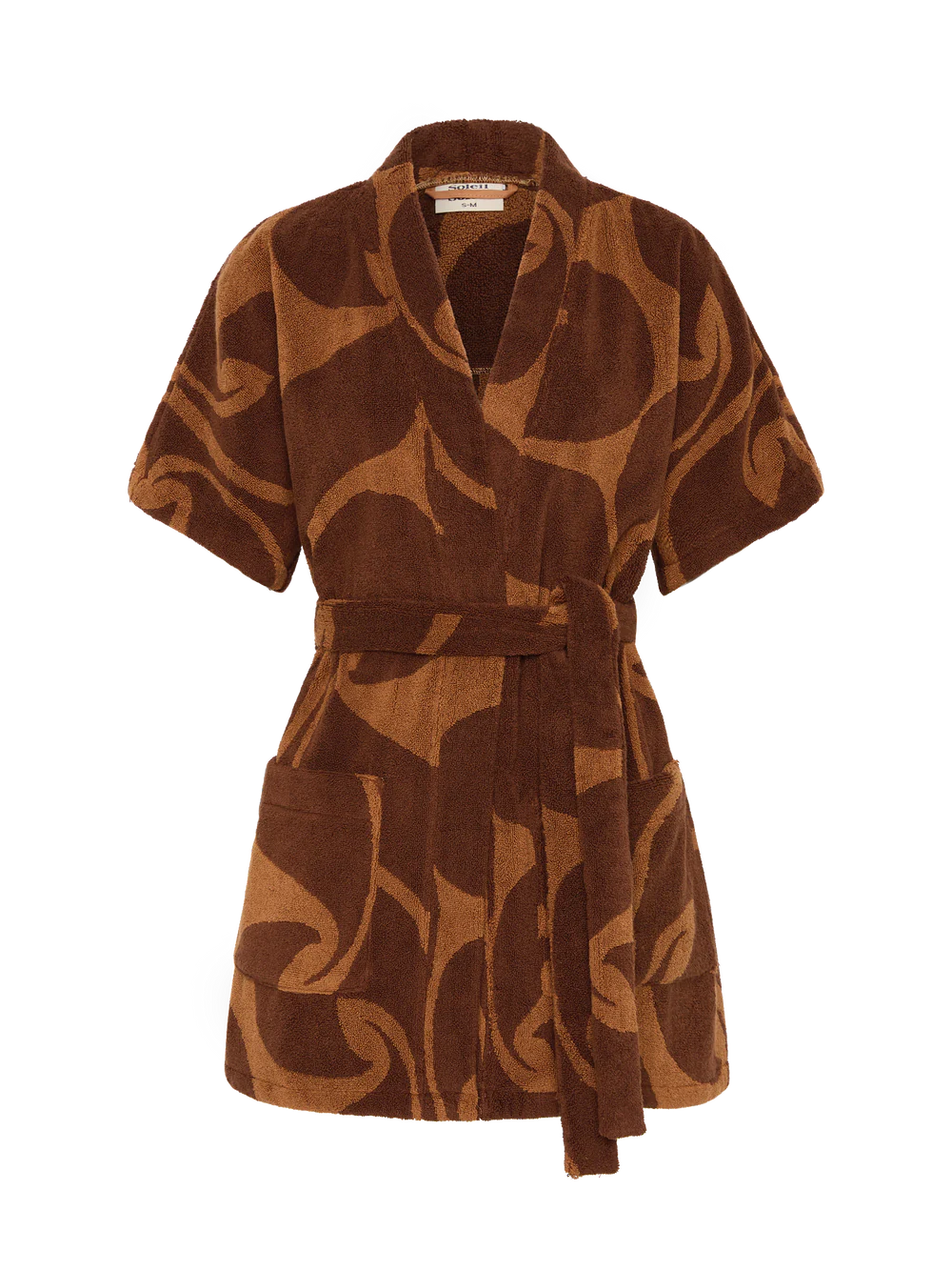 TOWELLING MINI ROBE | WAVE UMBER