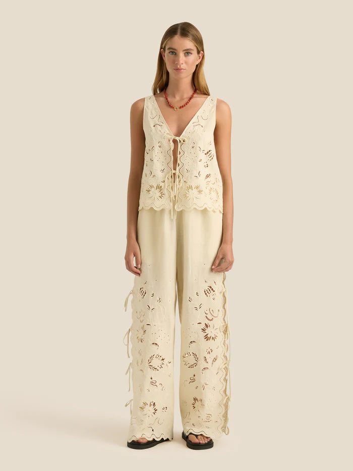 SADIE PANTS | SERPENTINE BRODERIE