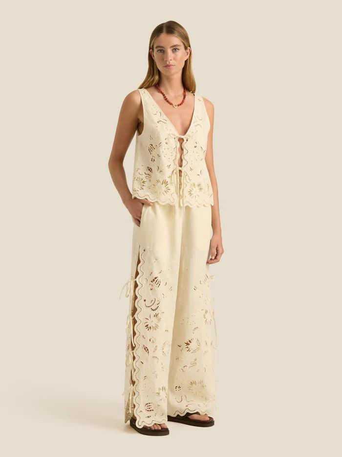 SADIE PANTS | SERPENTINE BRODERIE