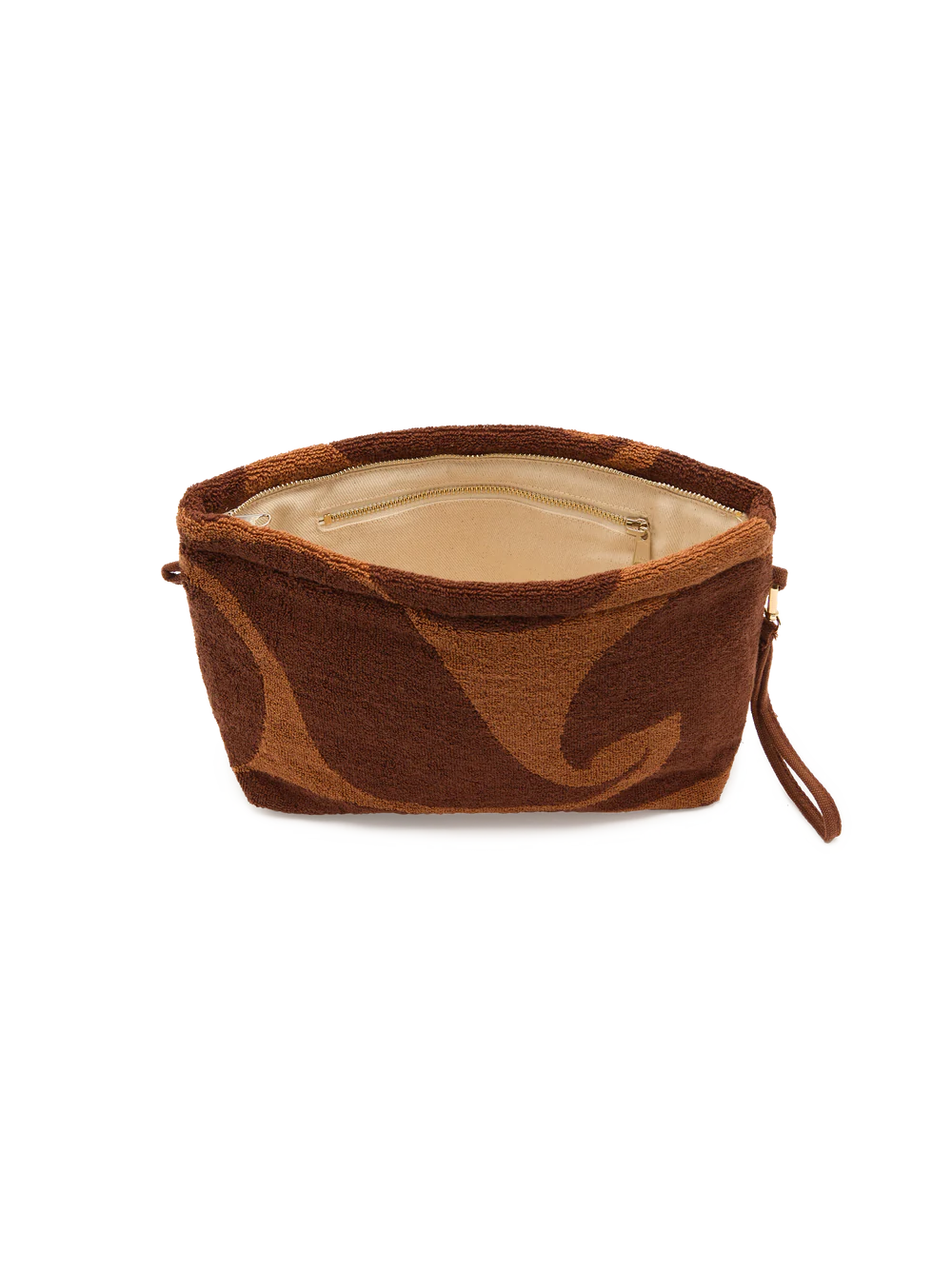 TOWELLING POUCH | WAVE UMBER