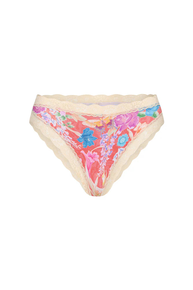 PAINTER'S GARDEN LACE BRIEF