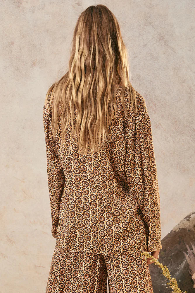 SANNAH TIE BLOUSE | GOLDEN ORCHE