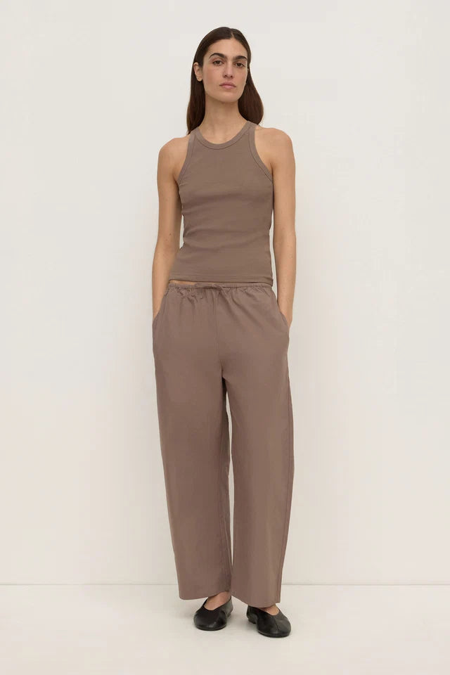 TABITHA RIB TANK | DARK SAND
