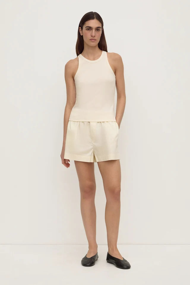 TABITHA RIB TANK | VANILLA