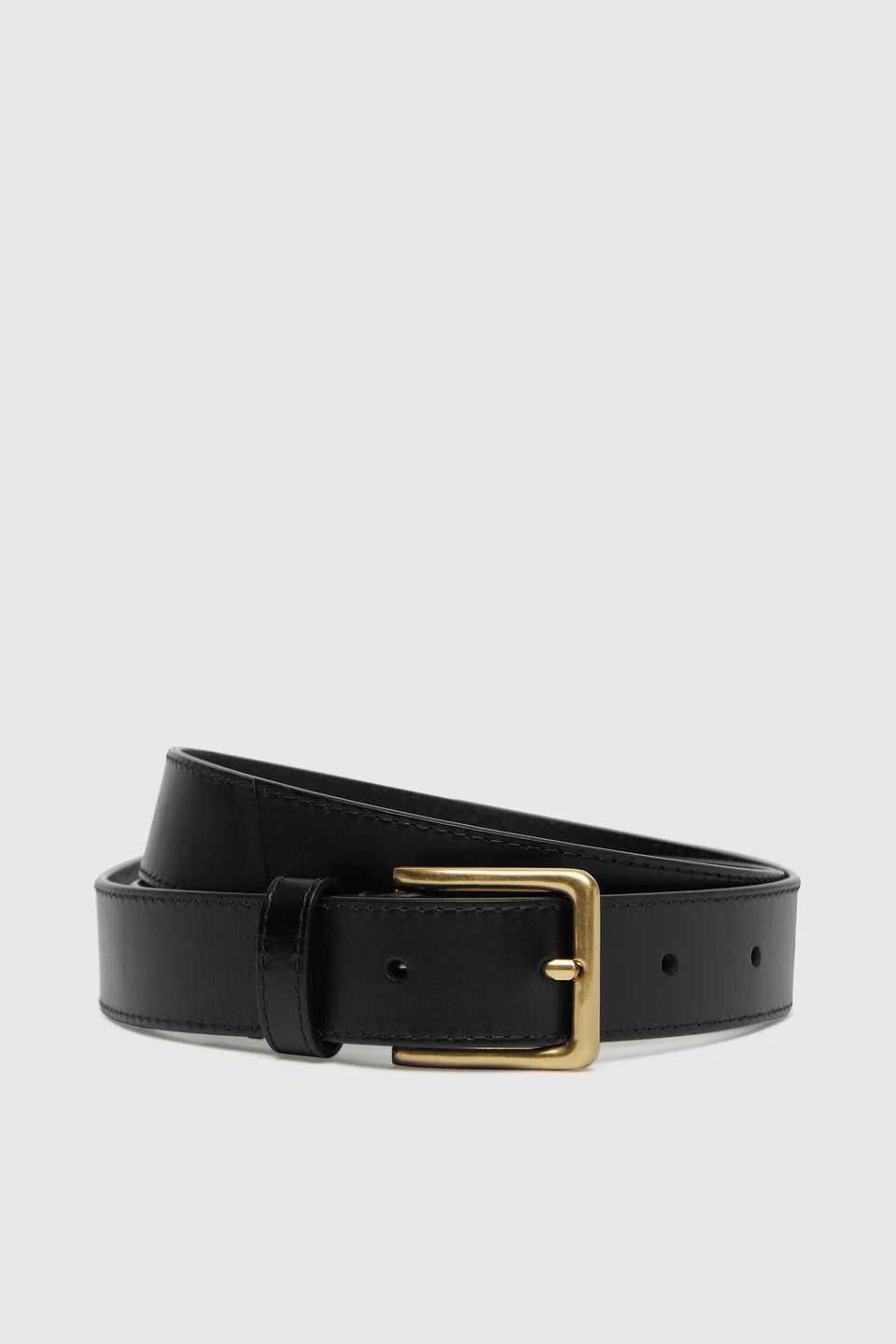 TOWER WRAP LEATHER BELT | BLACK