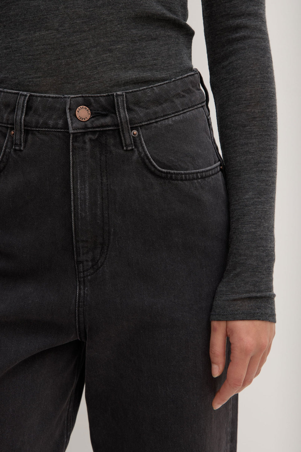 HIGH WAIST STRAIGHT JEAN | VINTAGE BLACK