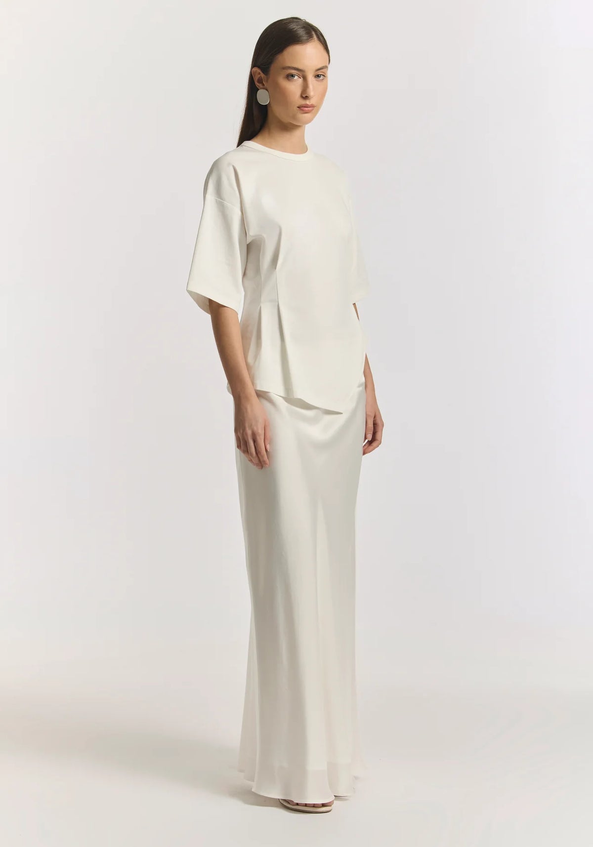ARIES PONTE TEE | IVORY
