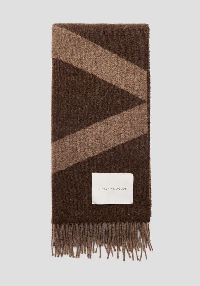 SNOWDRIFT SCARF | CHOCOLATE