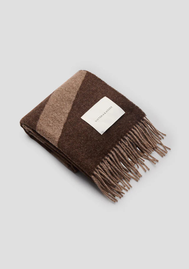 SNOWDRIFT SCARF | CHOCOLATE