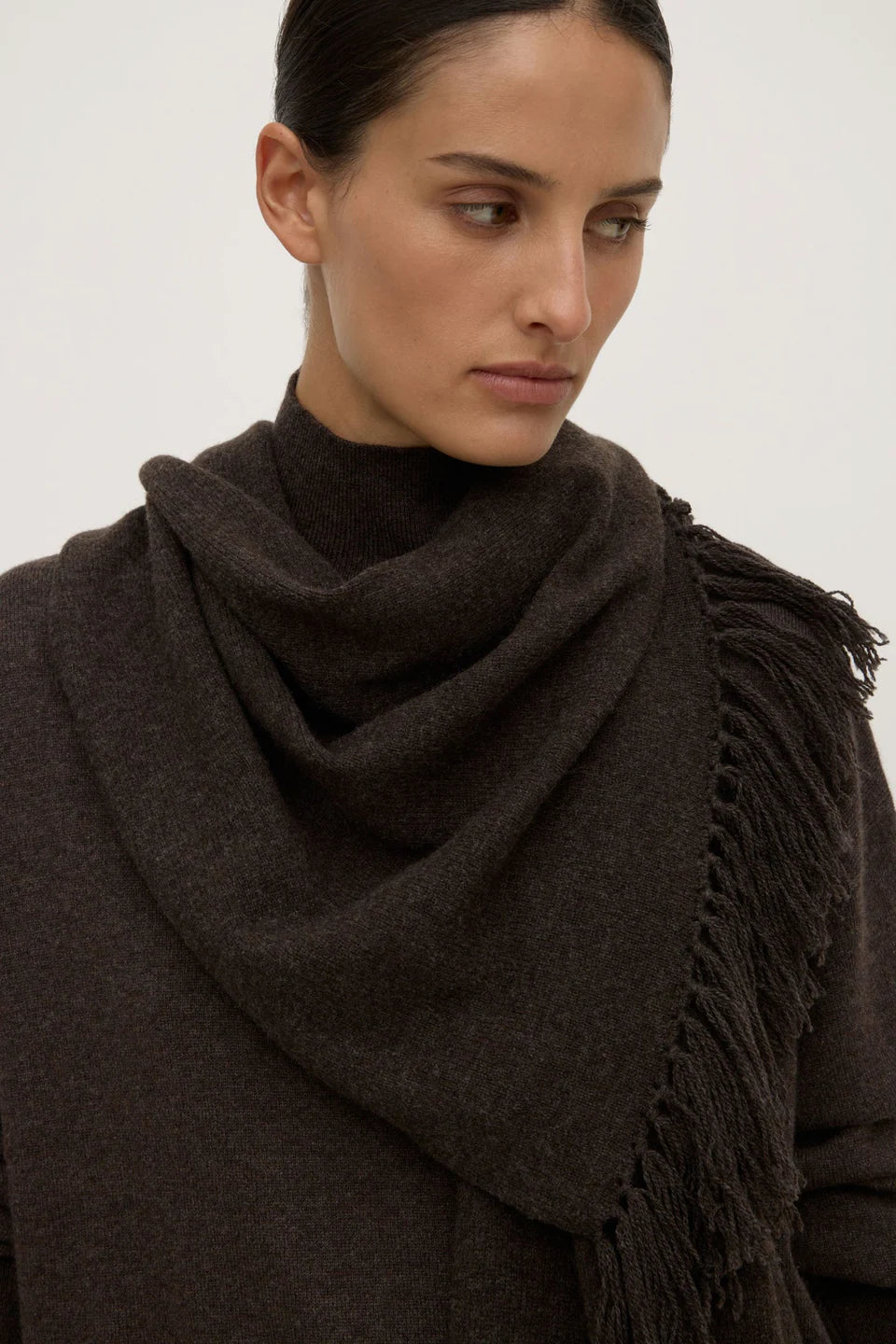 WOOL SCARF | GANACHE