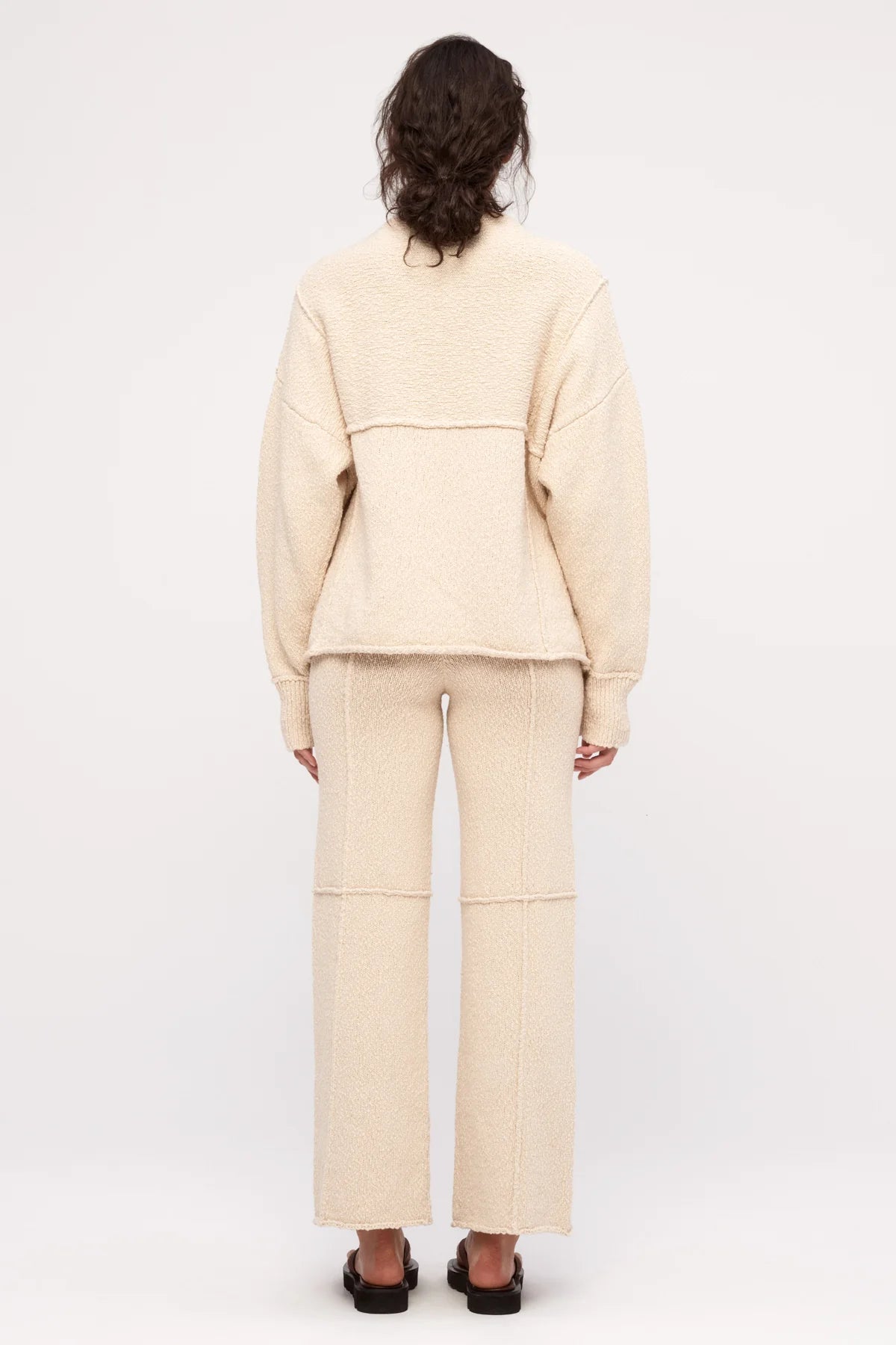 BOUCLE KNIT JUMPER | COCONUT