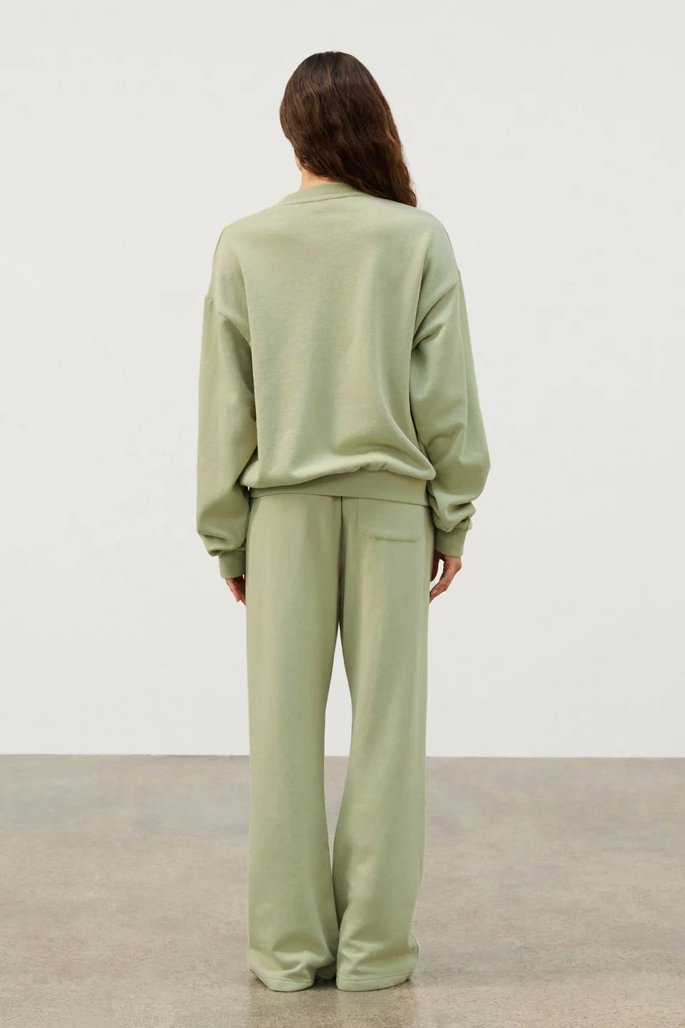 FLEECE SPORT SWEAT SHIRT | EUCALYPTUS