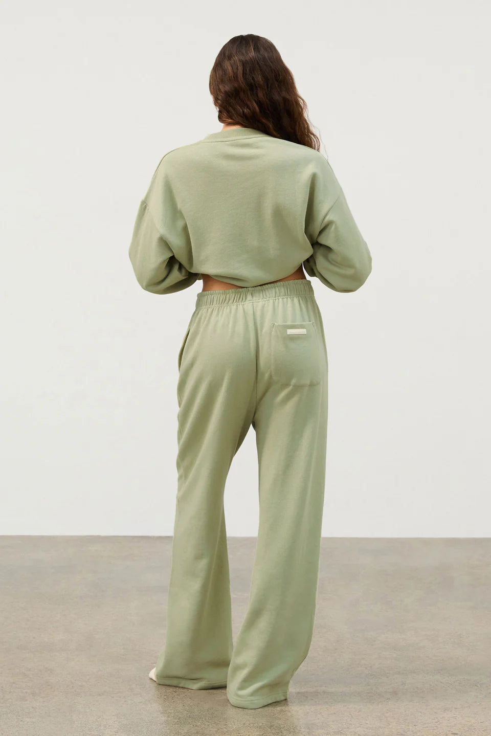 FLEECE SPORT SWEAT PANT | EUCALYPTUS