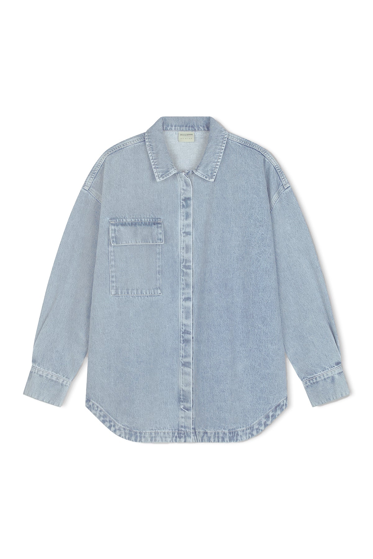 RECYCLED COTTON JACKET | LIGHT WASH