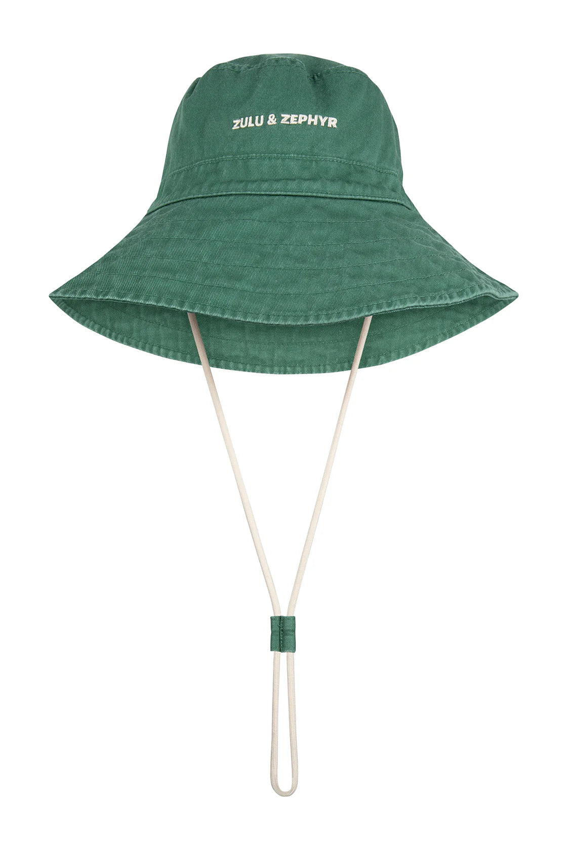 ZZ LOGO BUCKET HAT | TALLOW GREEN