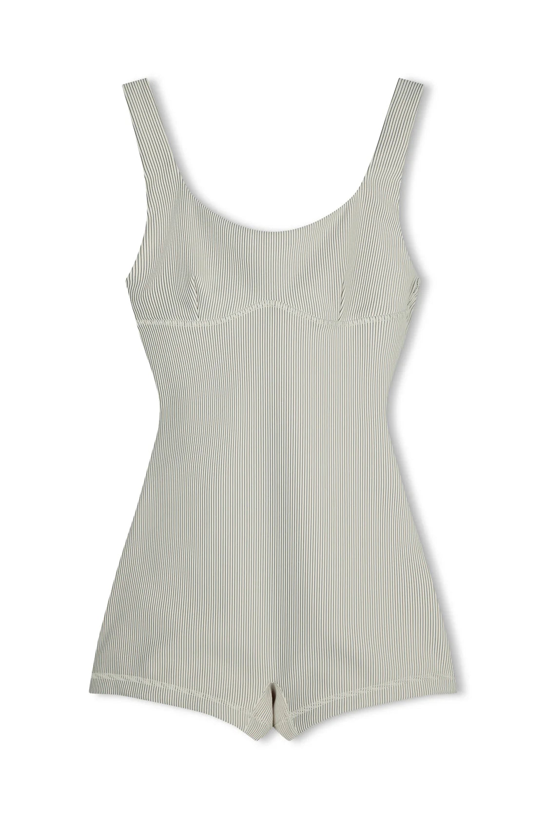 STRIPE RIB BRALETTE BODYSUIT | COCONUT