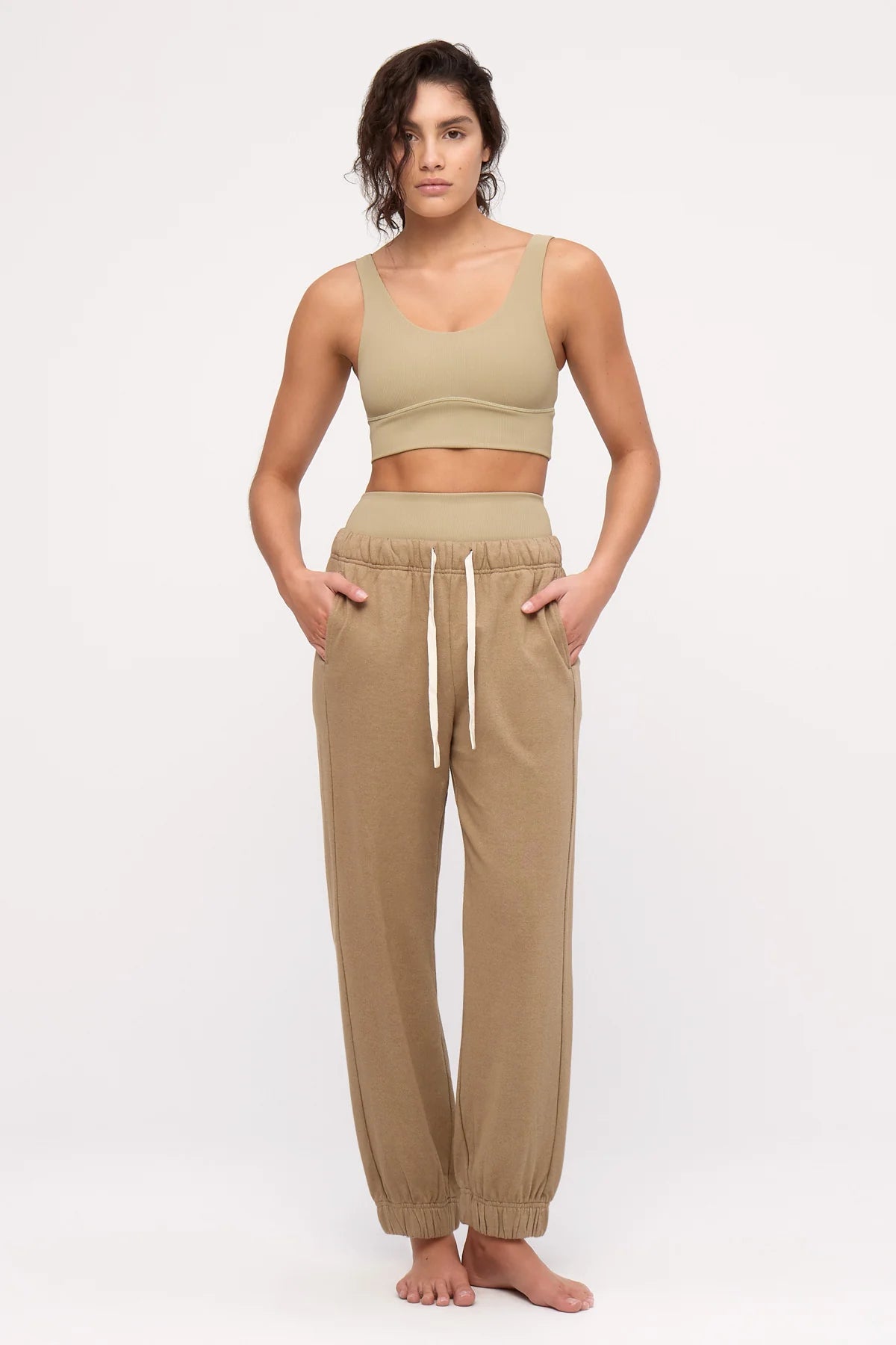 CUFFED SPORT SWEATPANT | OLIVE