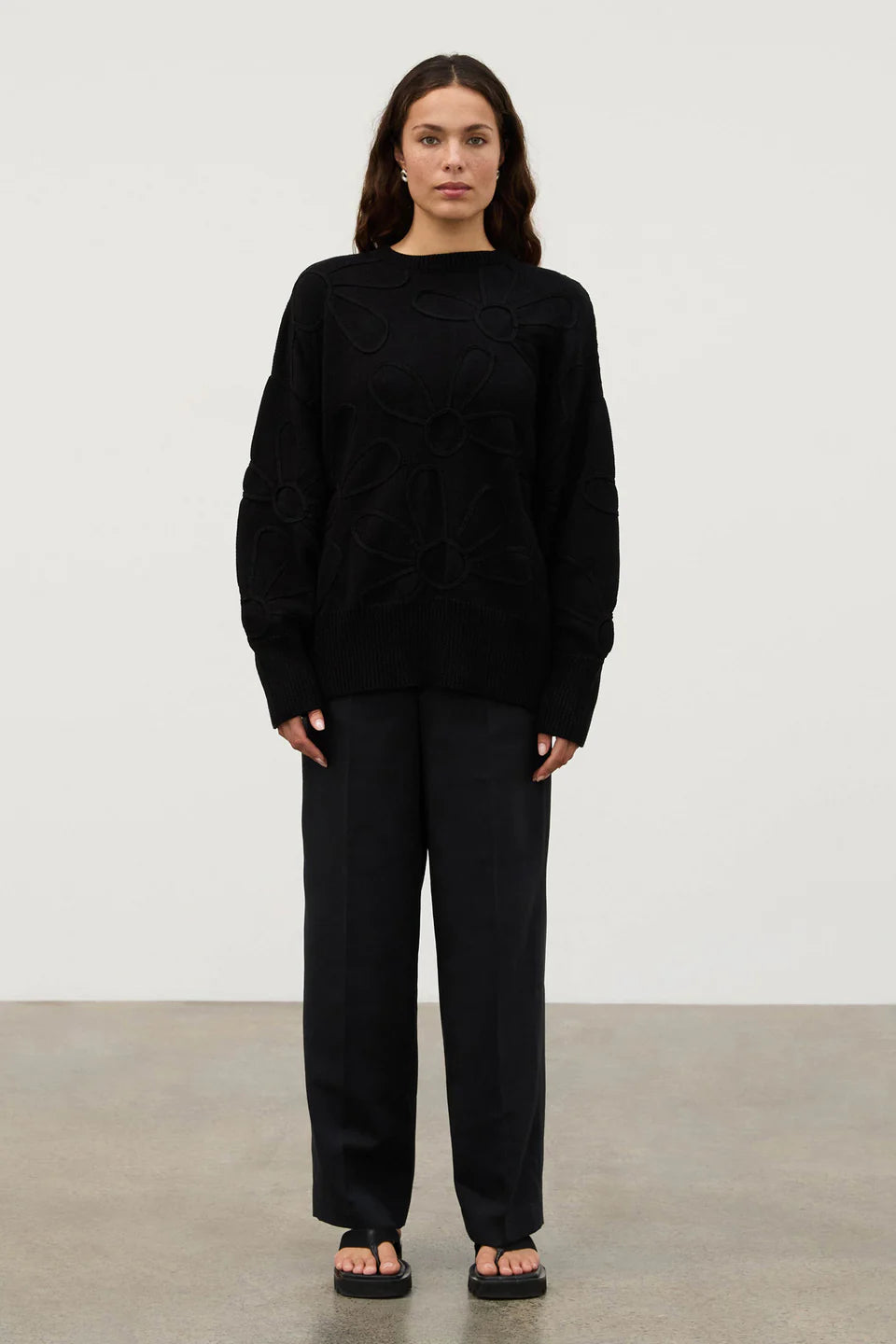RECYCLED TAILORED PANT | BLACK