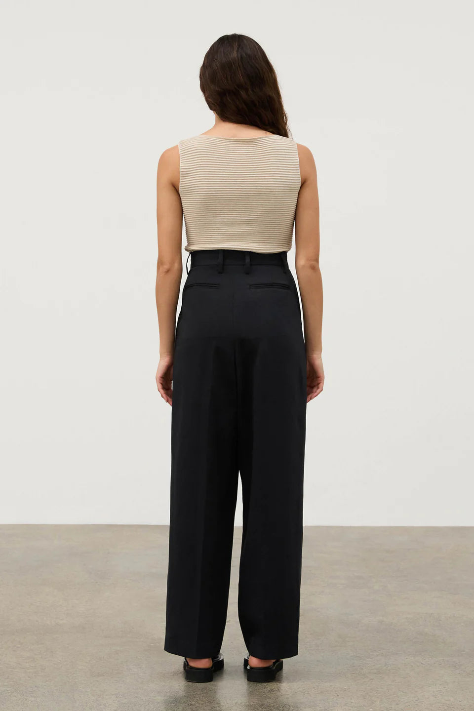 RECYCLED TAILORED PANT | BLACK