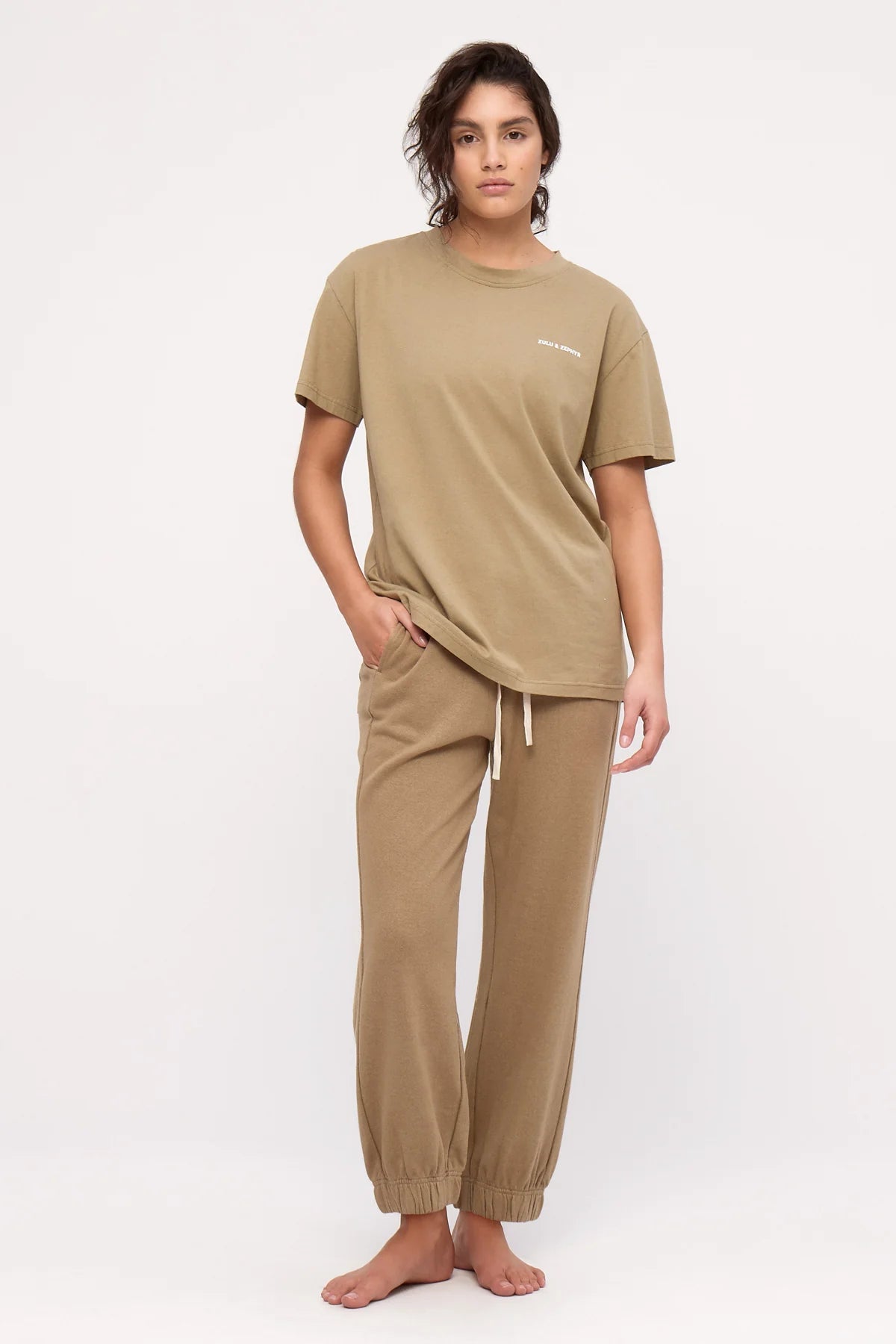 CUFFED SPORT SWEATPANT | OLIVE