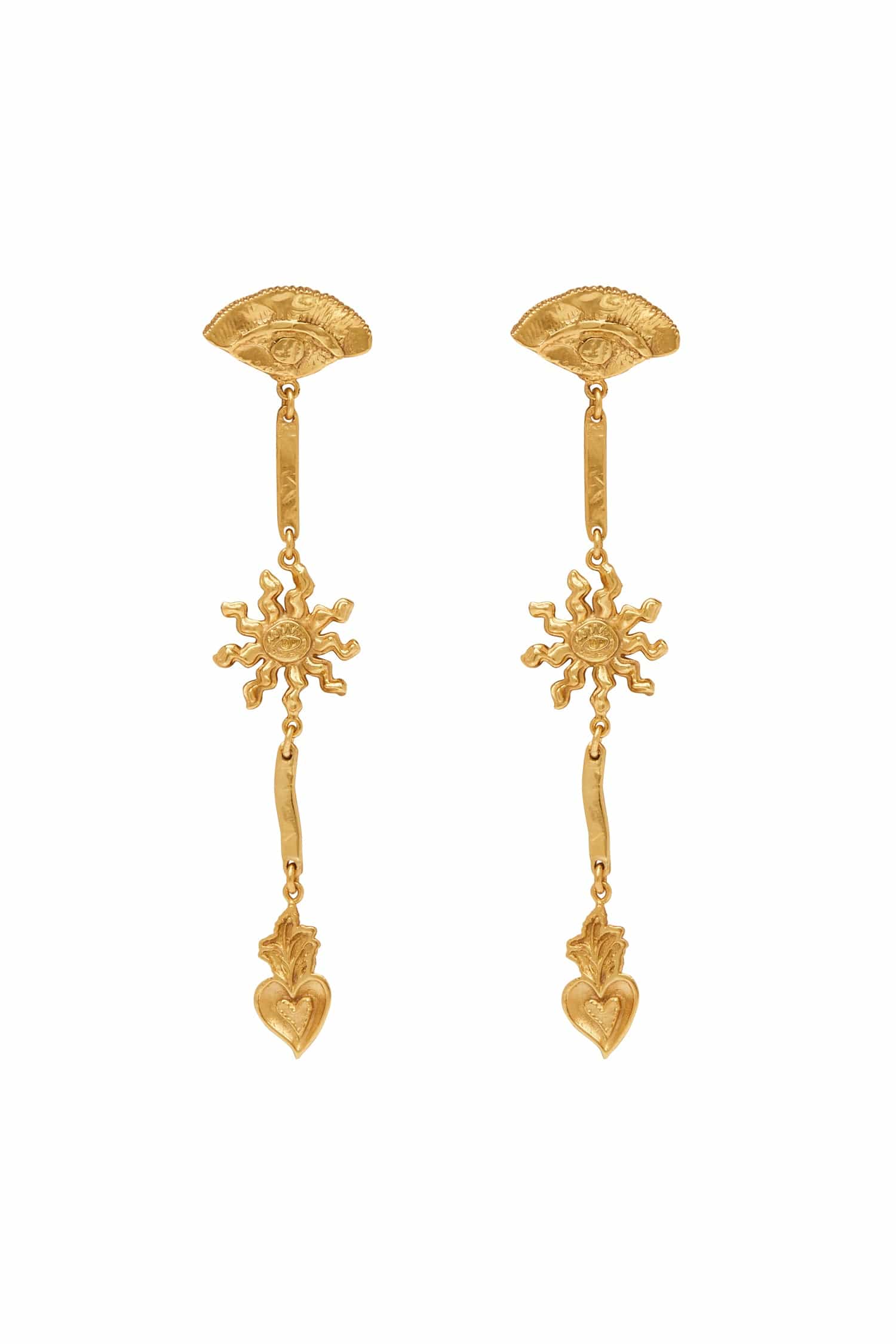 ENCANTO SUN DROP EARRINGS | GOLD