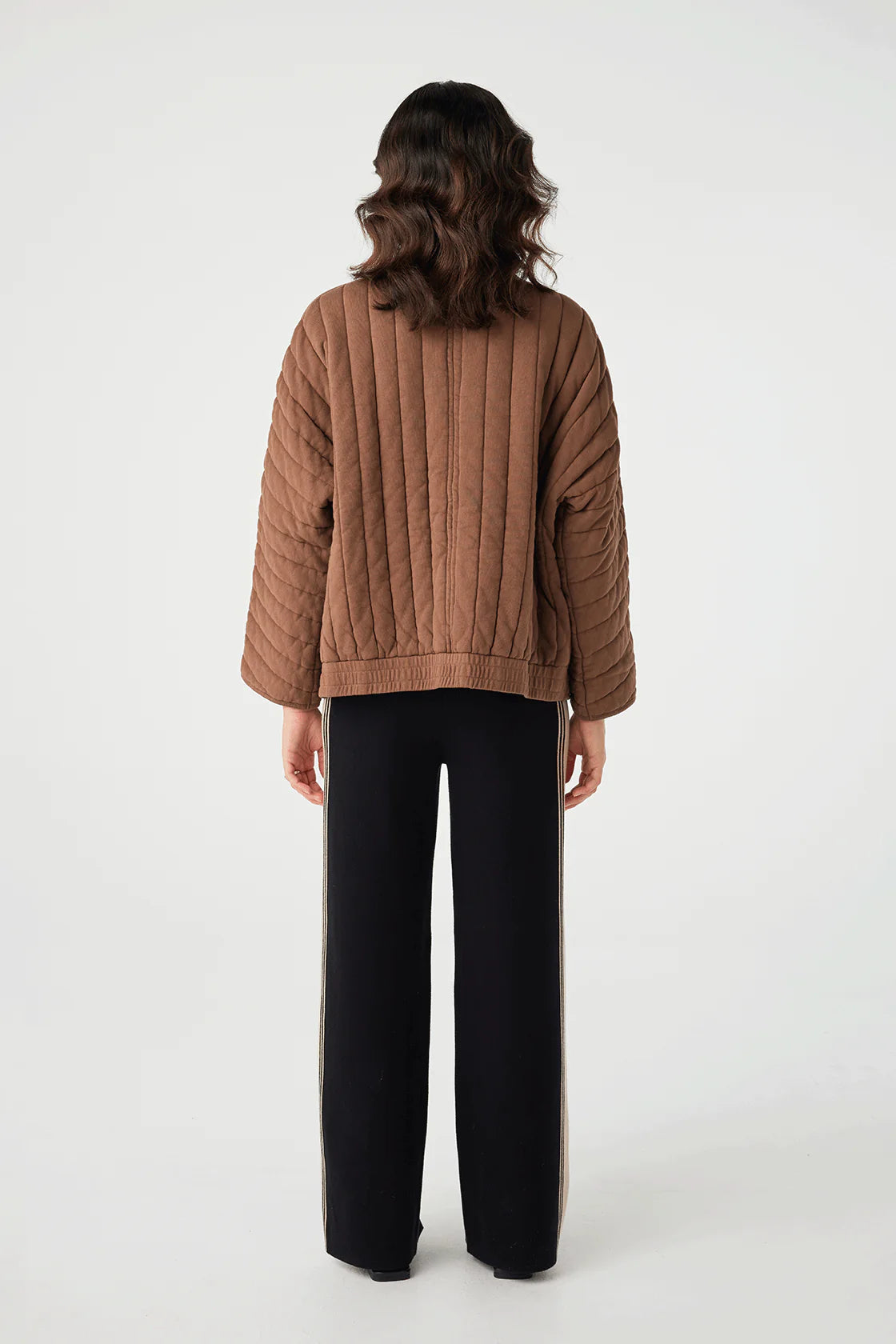 TESSA QUILTED COTTON JACKET | CHOCOLATE