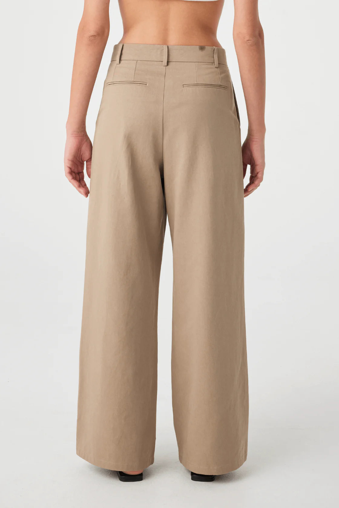 LINA TAILORED PANT | TAUPE