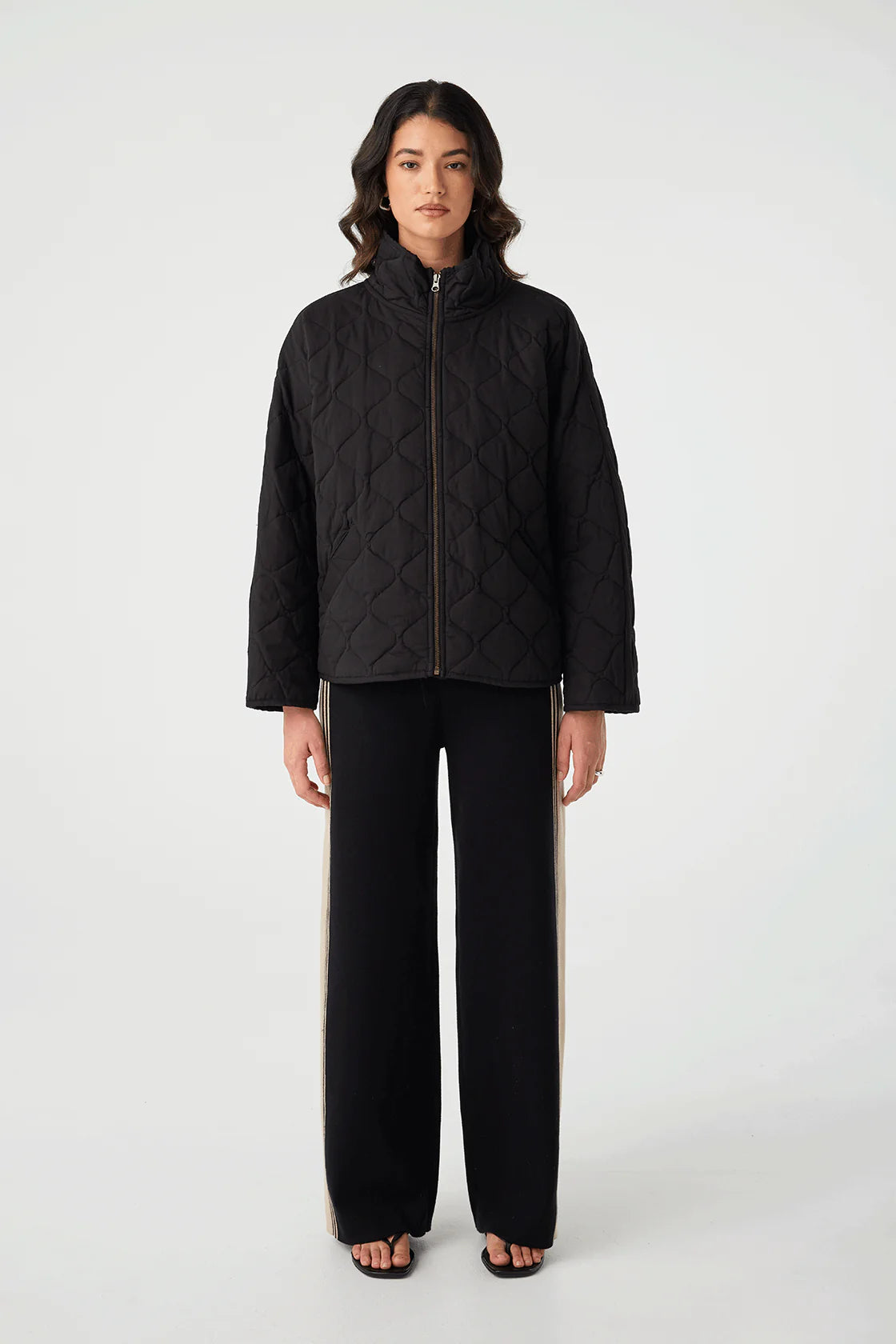 EMERY PANT | BLACK & TAUPE