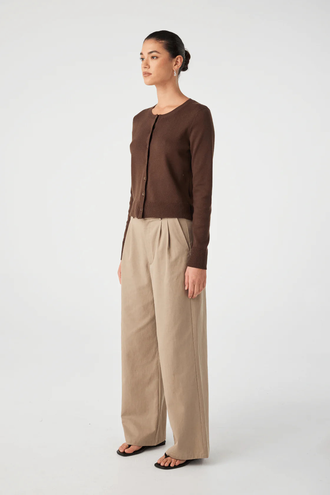 FLYNN CARDIGAN | ESPRESSO