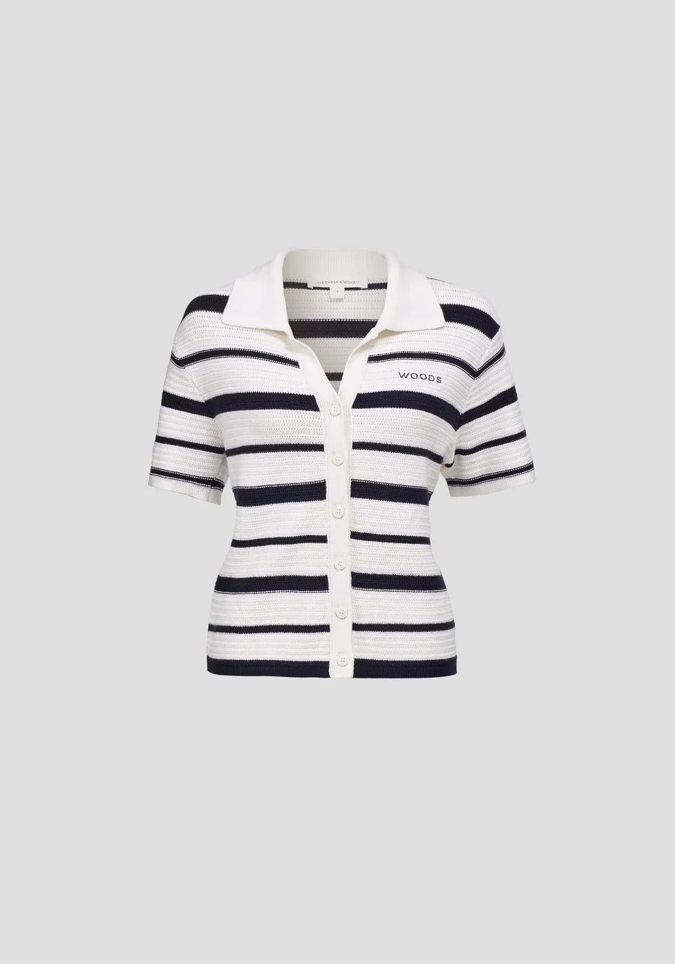 ACCORDION SHIRT | NAVY/IVORY STRIPE