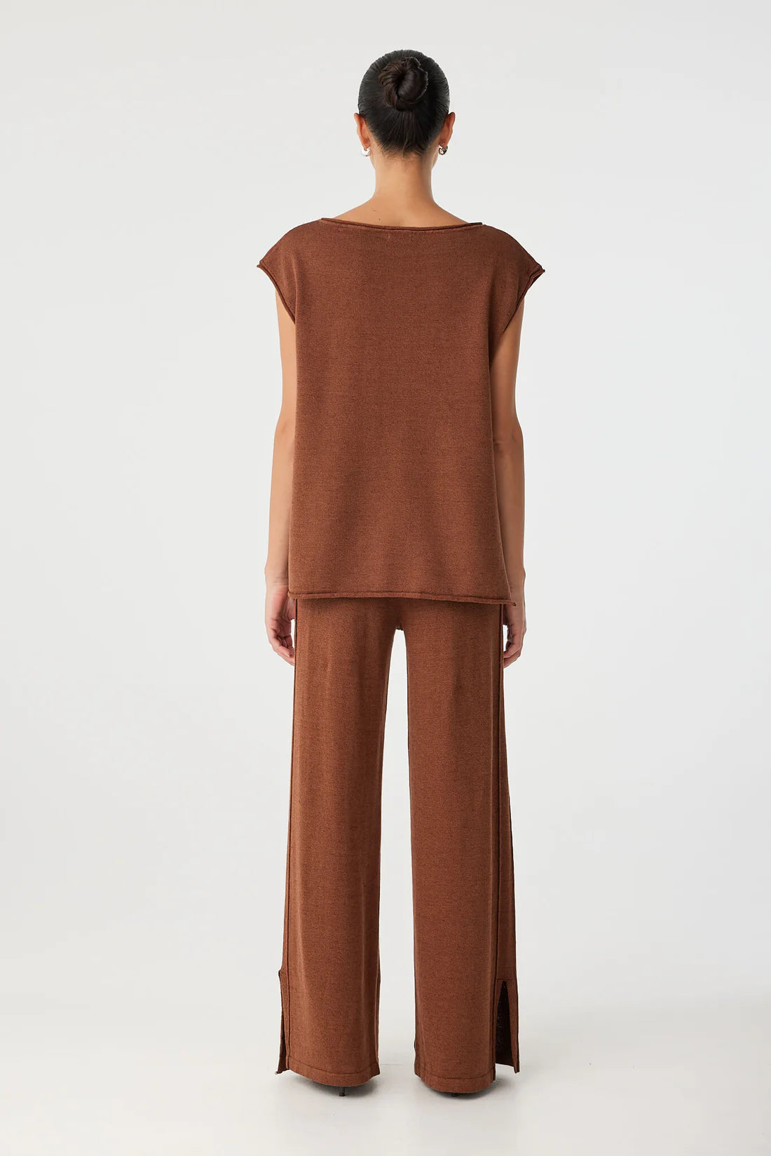 POPPY TIE SIDE TOP - CLAY
