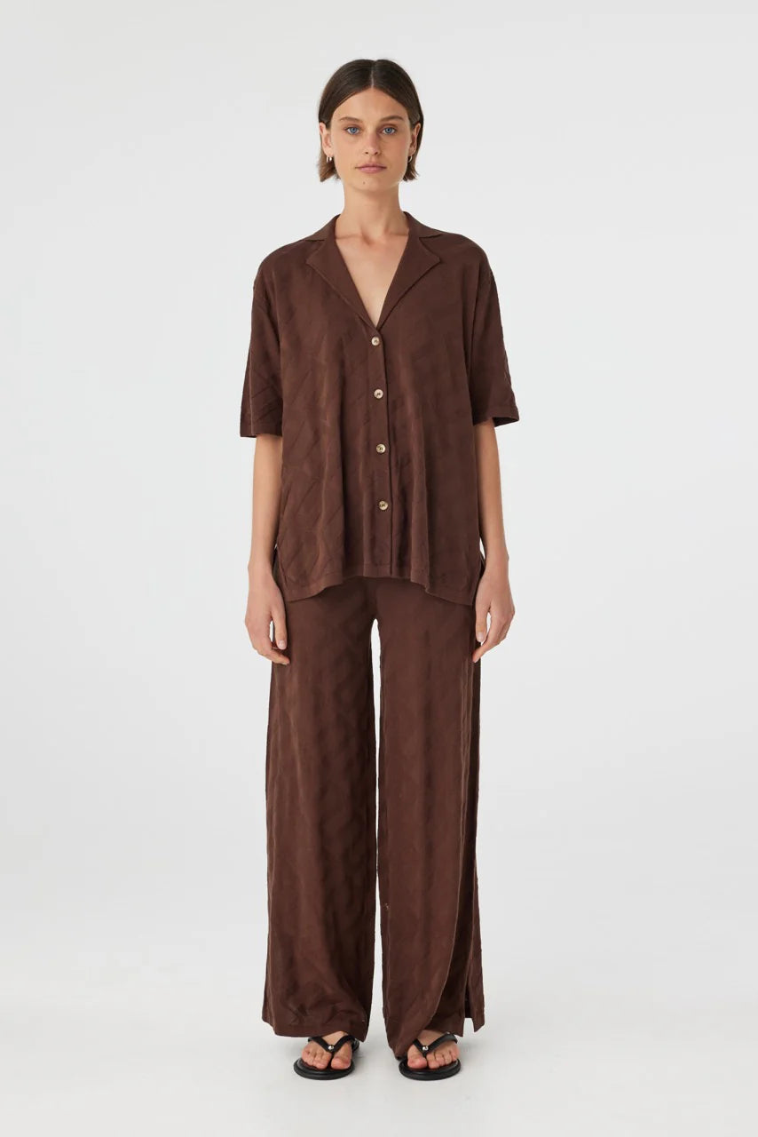 ARIA SHIRT - ESPRESSO