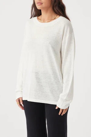 HUGO LONG SLEEVE TSHIRT | CREAM