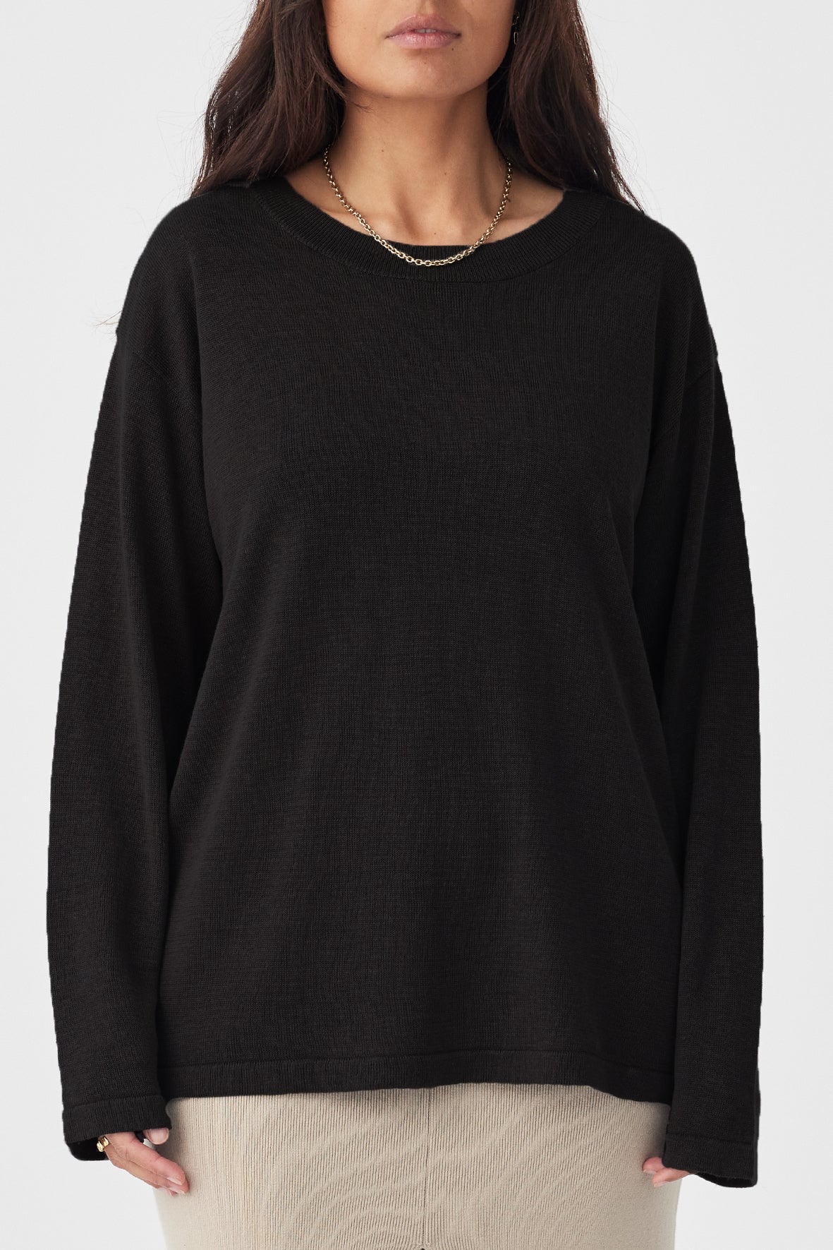 HUGO LONG SLEEVE T-SHIRT | BLACK