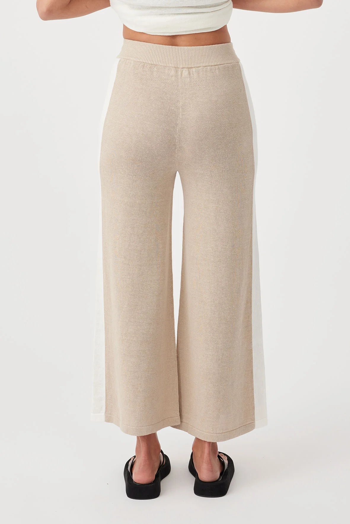 LARRI PANT | TAUPE & CREAM