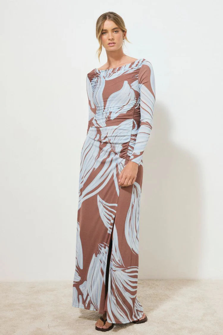 HEIRLOOM FLORAL SLEEVED DRESS