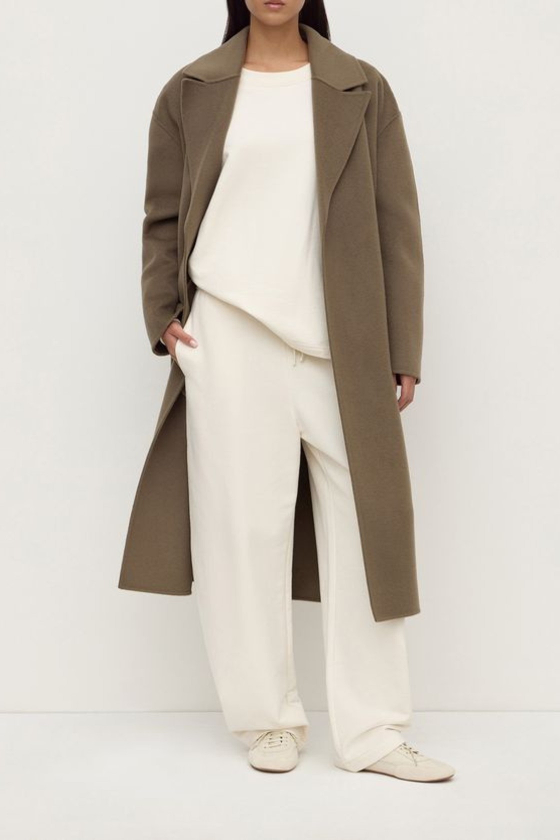 IVY WOOL COAT | DARK SAGE