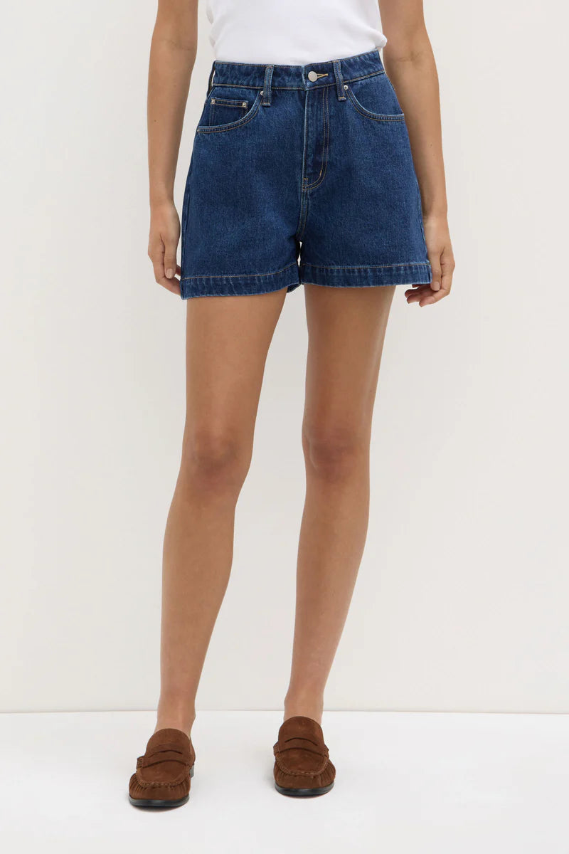 BOXY DENIM SHORT | HERITAGE BLUE