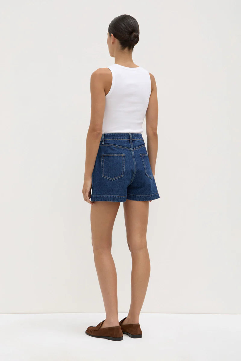 BOXY DENIM SHORT | HERITAGE BLUE