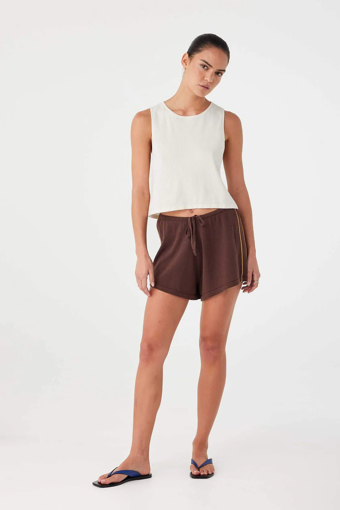 PIPPA DRAWSTRING SHORT - ESPRESSO