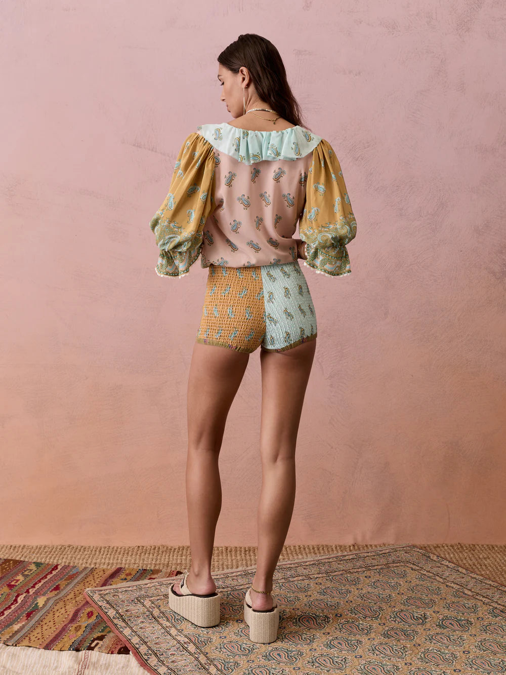 Lucent Shirred Hotpant