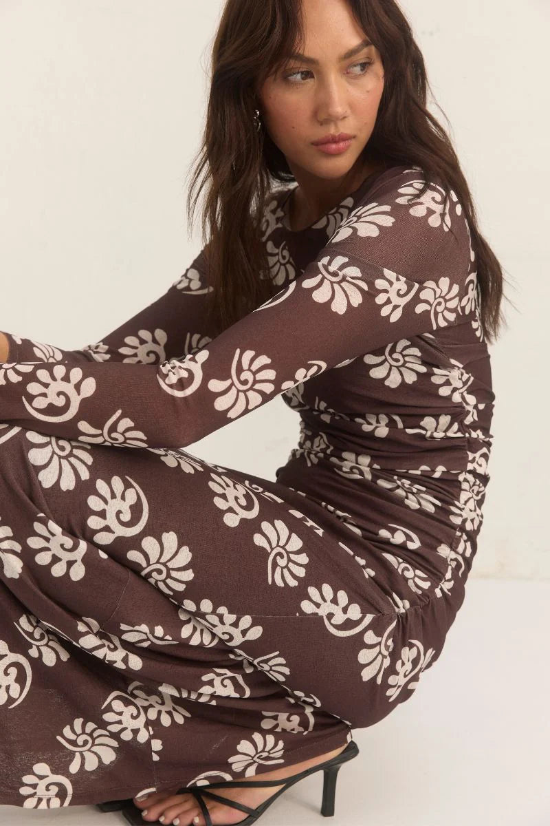 TOLEDO SLEEVED DRESS | TOLEDO PRINT