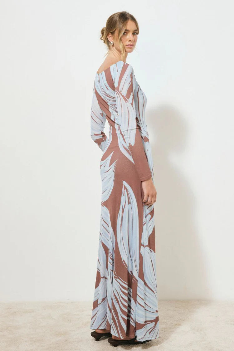 HEIRLOOM FLORAL SLEEVED DRESS