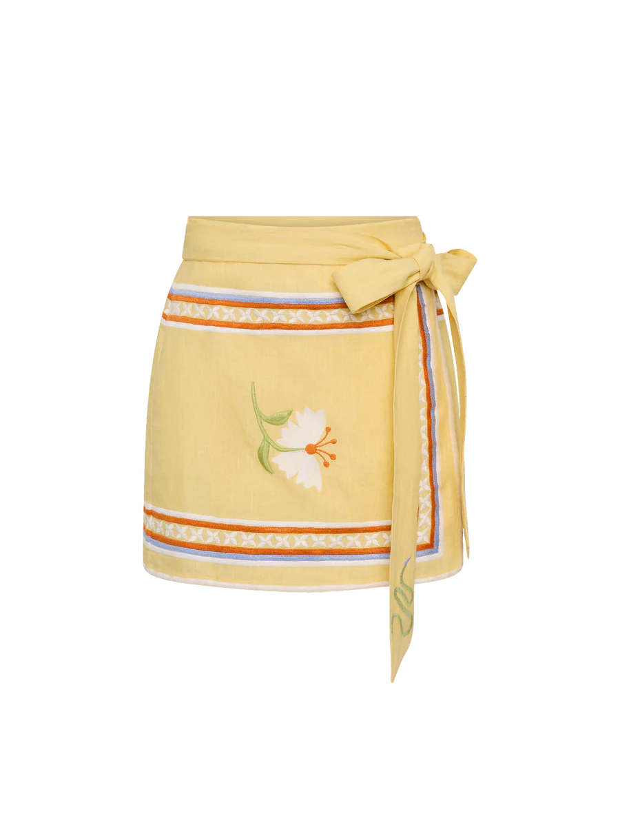 ZURI MINI SKIRT | CHARM EMBROIDERY