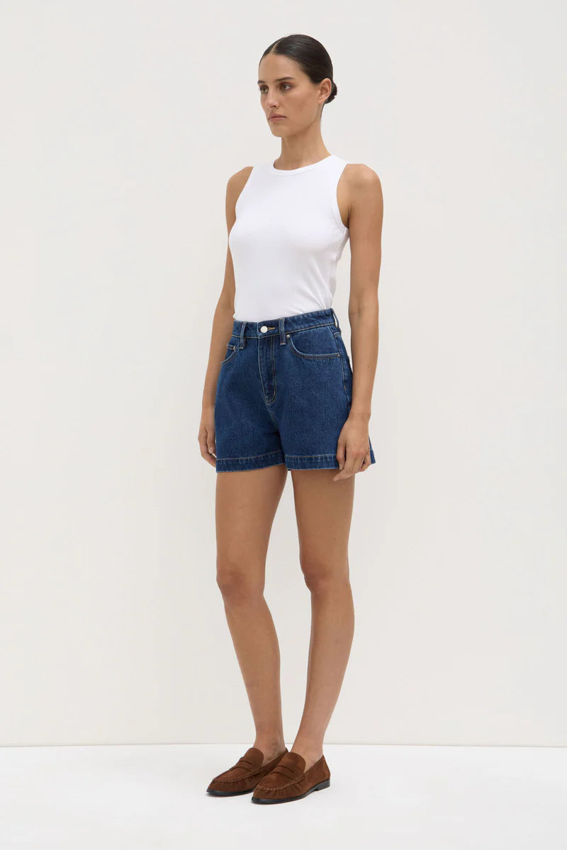 BOXY DENIM SHORT | HERITAGE BLUE