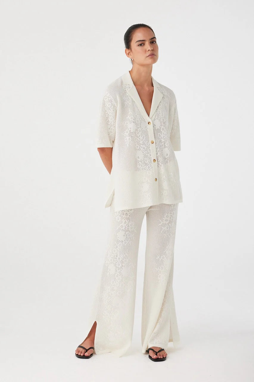 ASTER CROCHET PANT | CREAM
