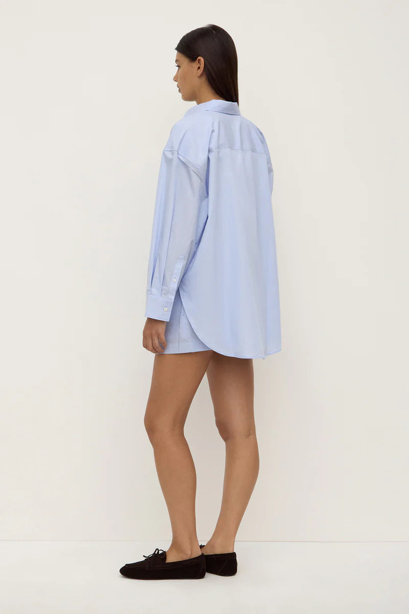 HAVANA STRIPE LONG SLEEVE SHIRT | BLUE/WHITE STRIPE