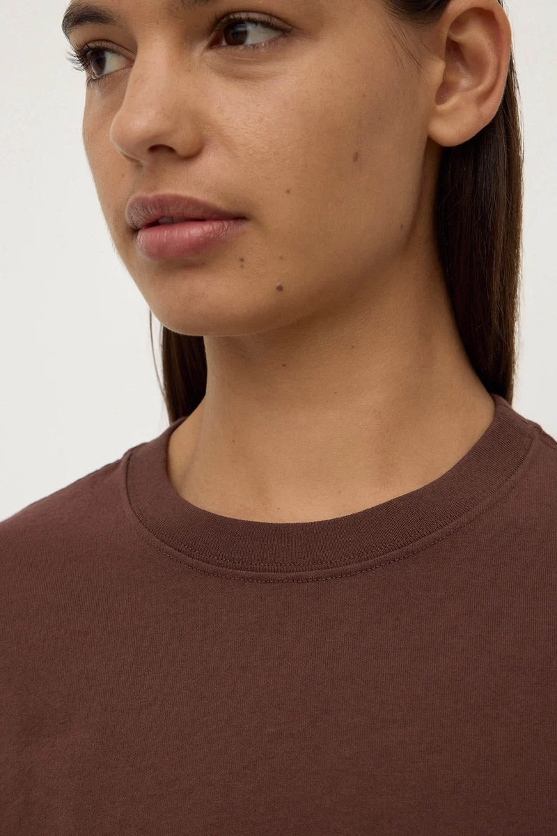ORGANIC BASE TEE | ESPRESSO