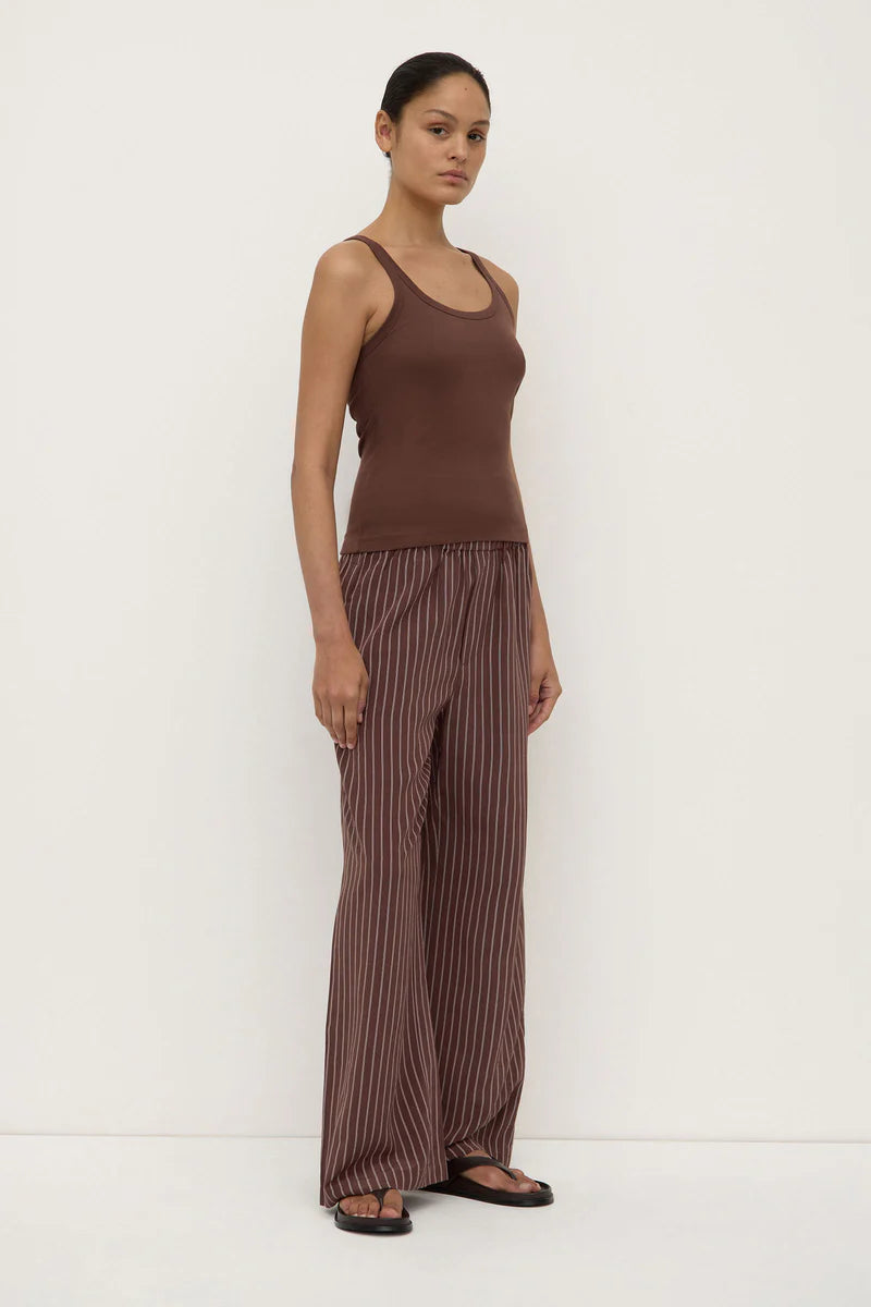 CHARLIE RIB TANK | ESPRESSO